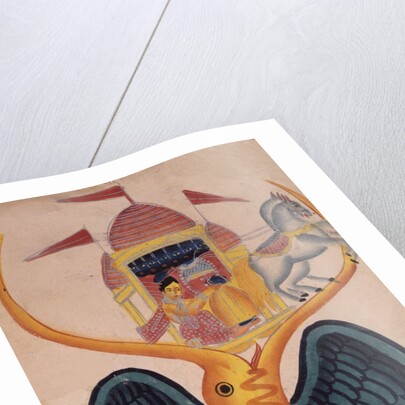 Ravana and Sita in the beak of Jatayu by Unknown