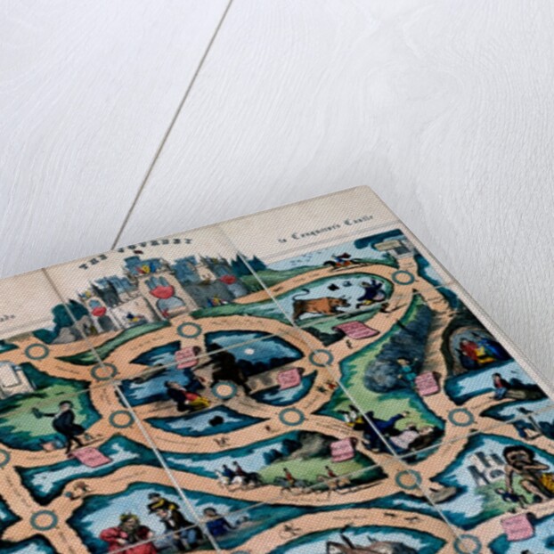 The Journey, playing sheet for the game. England, early 19th century by William Spooner