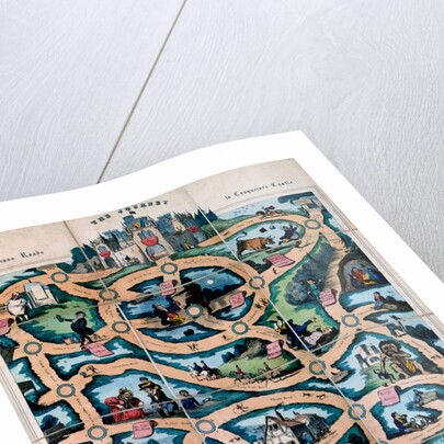 The Journey, playing sheet for the game. England, early 19th century by William Spooner