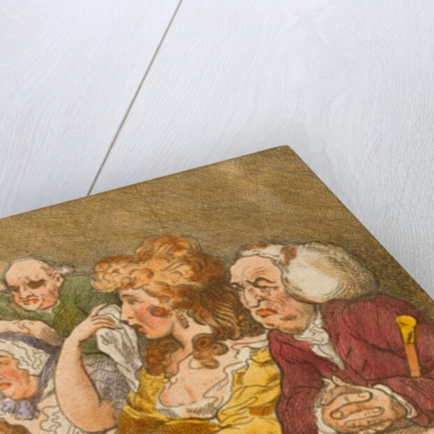 Tragedy Spectators by Thomas Rowlandson