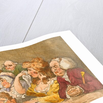 Tragedy Spectators by Thomas Rowlandson