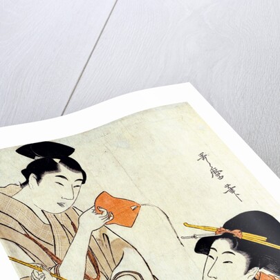 A Tanzaku Prayer-paper for the Star Festival by Kitagawa Utamaro