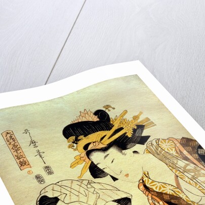 Washing Clothes by Kitagawa Utamaro II