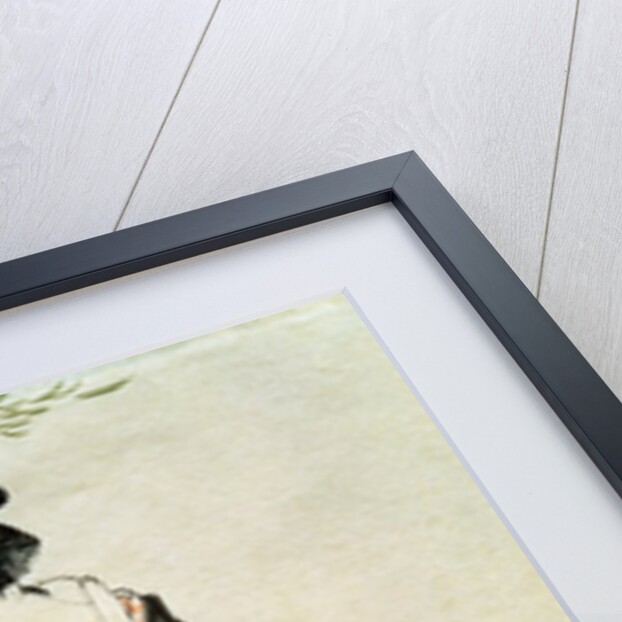 A Beauty Bothered by the Wind under a Willow by Utagawa Toyohiro