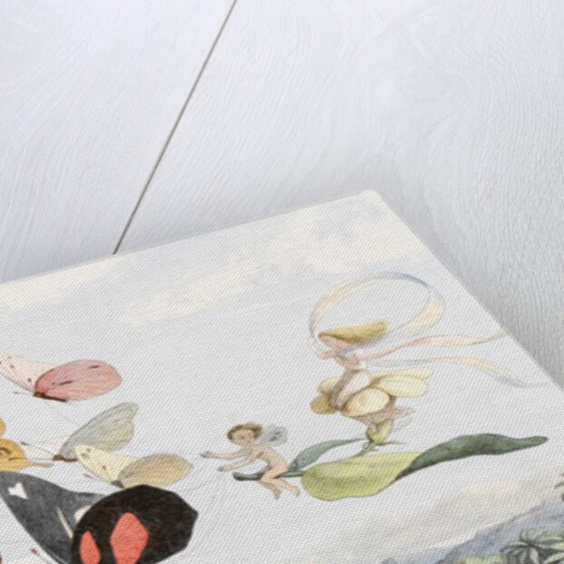 The Fairy Queen takes an airy drive in a light carriage by Richard Doyle