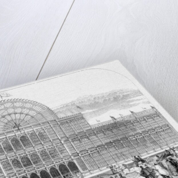 View of the grand entrance to The Great Exhibition of 1851 by Anonymous