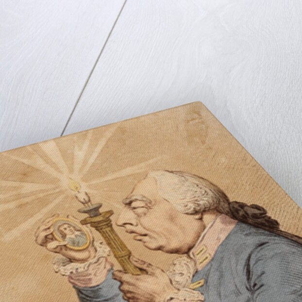 A Connoisseur Examining a Cooper by James Gillray