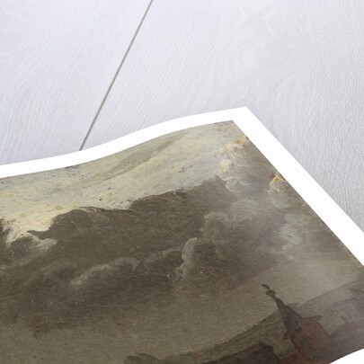 Cityscape with gathering clouds by Benjamin West