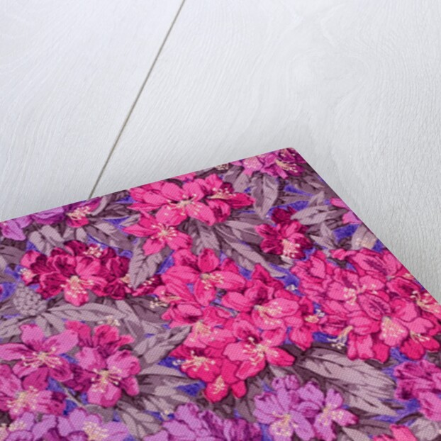 Wallpaper with a rhododendron pattern by Albert Griffiths