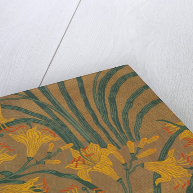 Wallpaper of Lily pattern by Walter Crane