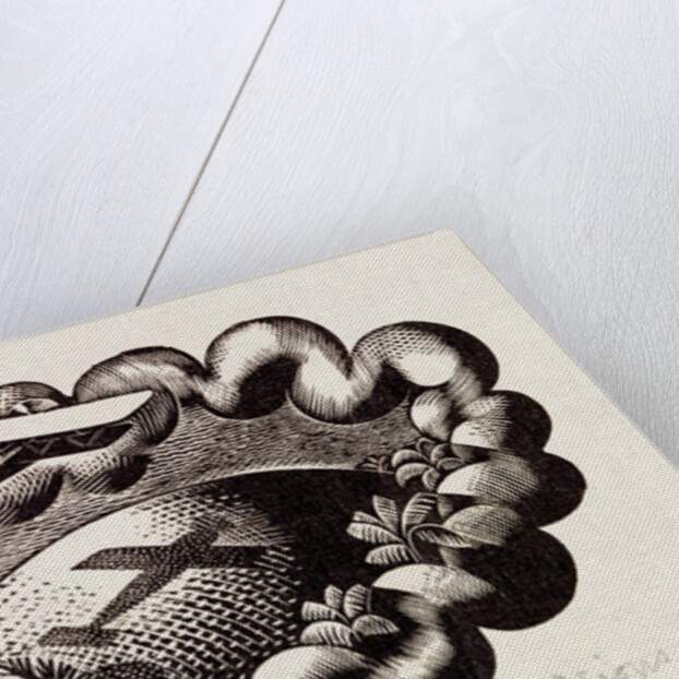 Shadow of small plane falling on the world by Eric Ravilious