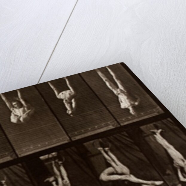 Man performing acrobatics by Eadweard Muybridge
