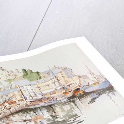 Brixham Harbour by Stanislaus Soutten Longley