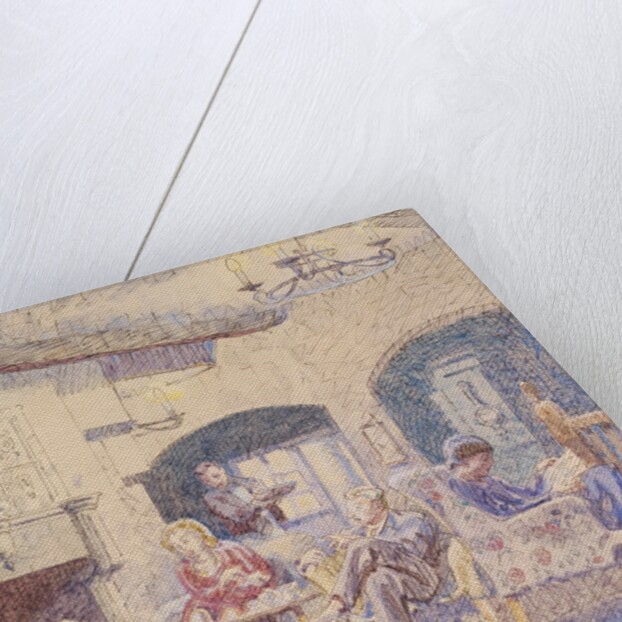 Fireplace at The George, Colchester by Walter Bayes