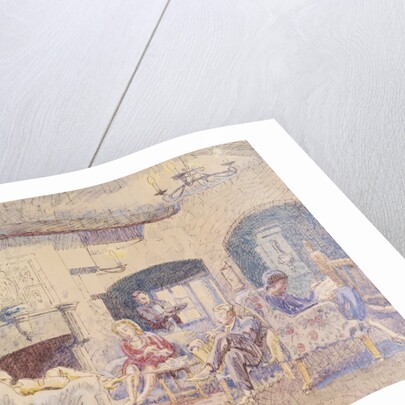 Fireplace at The George, Colchester by Walter Bayes