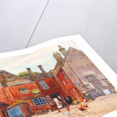 At the back of The White Hart, St. Ives by Edward Walker