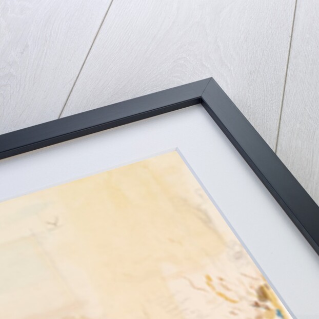 Holy Trinity Church and the new Allotments, Clapham Common, London by Stanley Roy Badmin