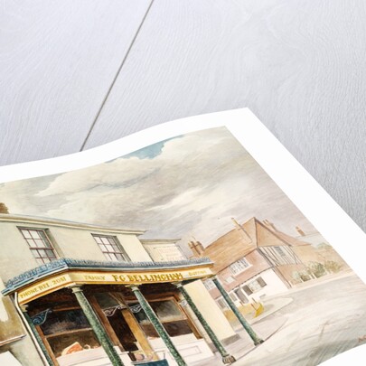 Butcher's Shop, corner of Slipshoe Lane, Reigate by A. C. Bown
