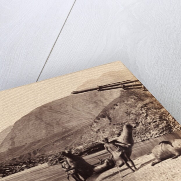 Mussucks for Crossing the River Beas Below Bajoura by Francis Frith & Co.