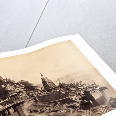 Benares Burning Ghat by Francis Frith & Co.