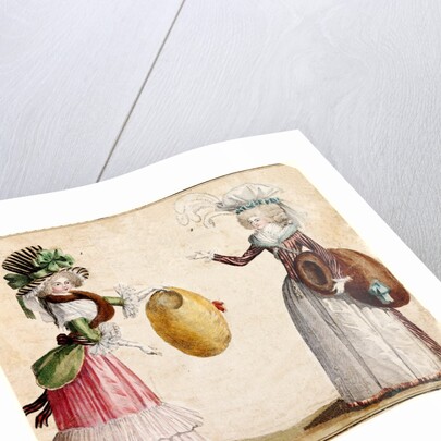 Fashion plate depicting women's costume by Unknown