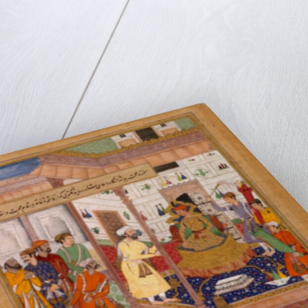 Akbar Receives the Iranian Ambassador Sayyid Beg in 1562 by La'l