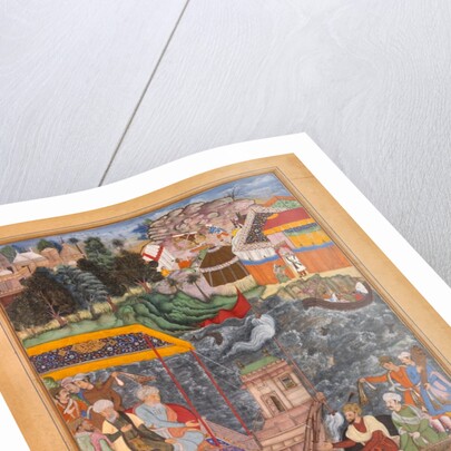 An interview between Mu'nim Khan and Khan Zaman in a boat on the Ganges by Anonymous