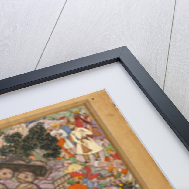 Bullocks dragging siege-guns up hill during Akbar's attack on Ranthambhor Fort by Miskina