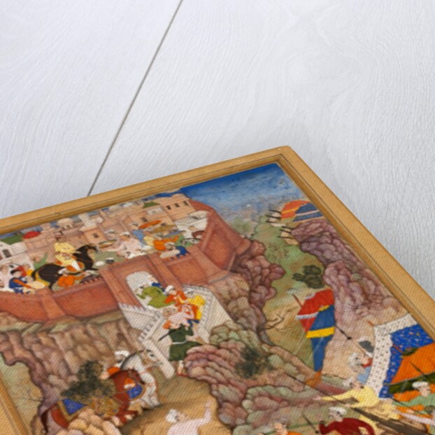 Akbar's entry into the fort of Ranthambhor by La'l