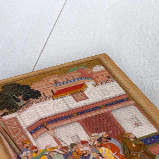 Husain Quli Presents Prisoners of War from Lahore by Basawan