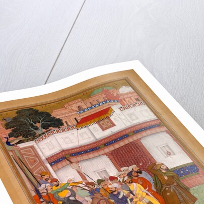 Husain Quli Presents Prisoners of War from Lahore by Basawan