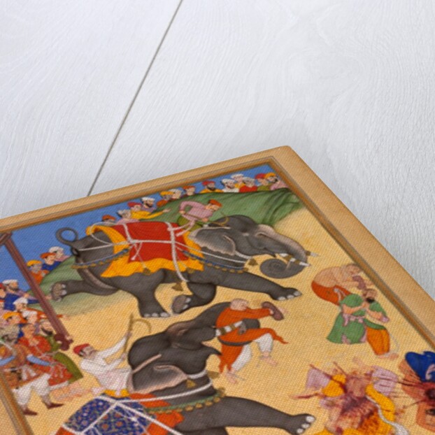 Trained Elephants Execute the Followers of Khan Zaman by Miskina