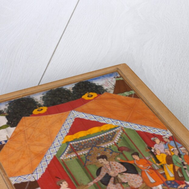 Akbar is entertained by his foster brother Azim Khan at Dipalpur by Anonymous