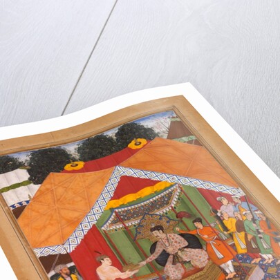 Akbar is entertained by his foster brother Azim Khan at Dipalpur by Anonymous