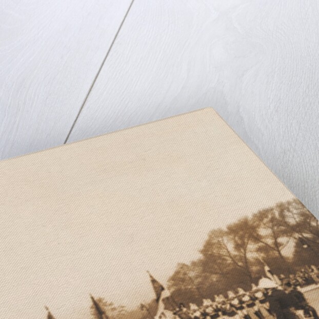 A march past of the First Life Guards at the unveiling ceremony of the Queen Victoria Memorial by Benjamin Stone