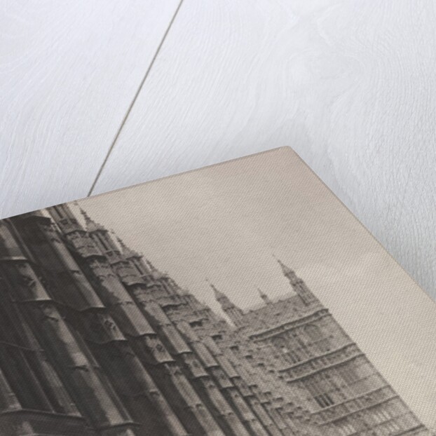 The Terrace at Houses of Parliament overlooking the Thames by Benjamin Stone