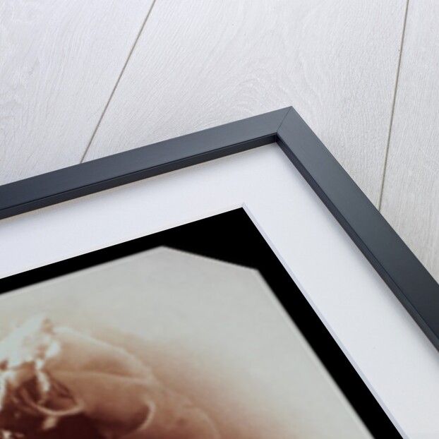 Belle Bilton wearing an ornate hat by Alexander Bassano