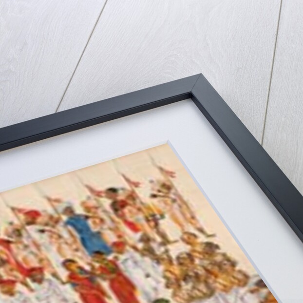 Scroll painting depicting Krishnaraja Wadiyar and Raja of Mysore leading a religious procession in honour of the god Shiva by Anonymous