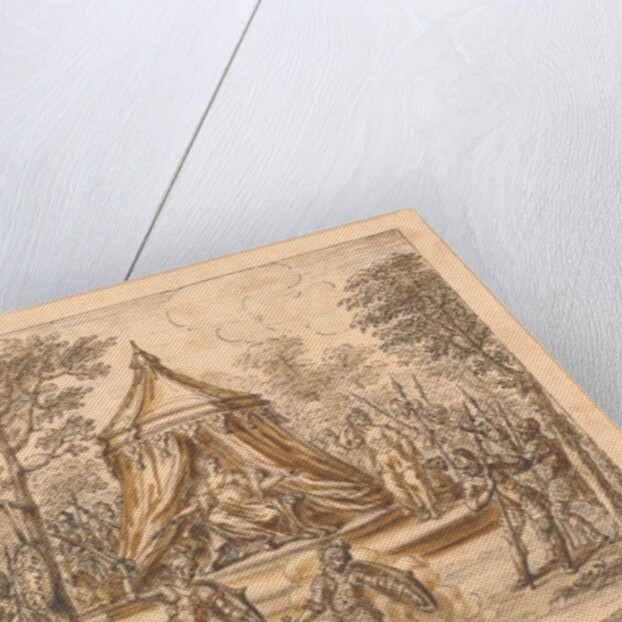 The Redcross knight subdues Sans Foy the Sarazin, who is saved by Duessa by William Kent