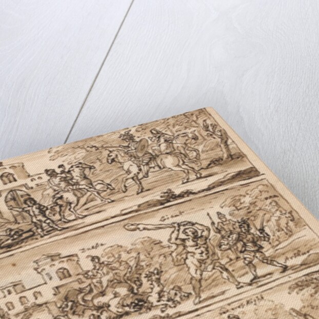 Sketch of scenes by William Kent