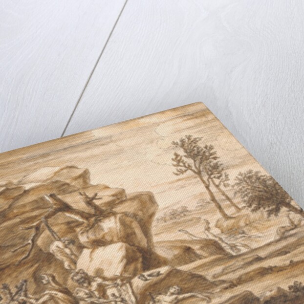 The Redcross knight over ruled by Dispair but timely saved by Una by William Kent