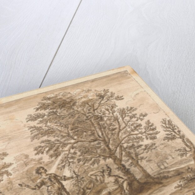 The Redcross knight and Duessa retire under two enchanted trees by William Kent
