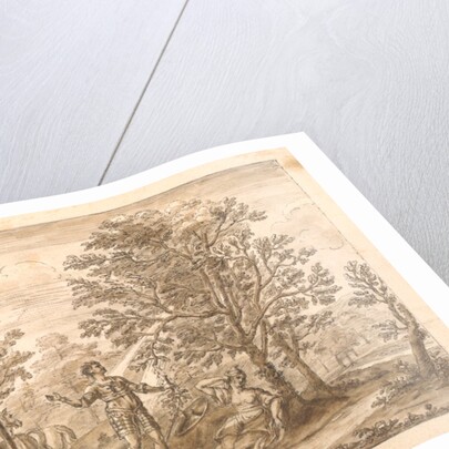 The Redcross knight and Duessa retire under two enchanted trees by William Kent