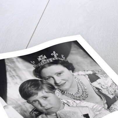 The Queen Mother and Prince Charles at the Coronation by Cecil Beaton