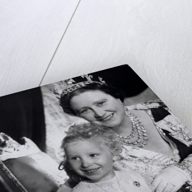 The Queen Mother and Princess Anne at the Coronation by Cecil Beaton
