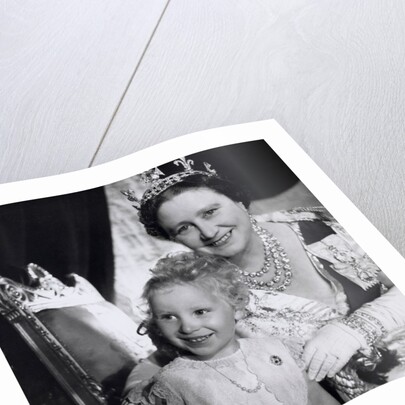 The Queen Mother and Princess Anne at the Coronation by Cecil Beaton
