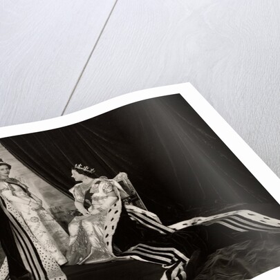 The Queen Mother and Princess Margaret at the Coronation by Cecil Beaton