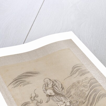 Lohan riding on a conch shell by Anonymous