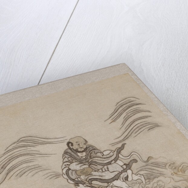 Lohan riding what is possibly a sea-horse by Anonymous