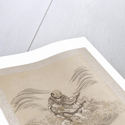 Lohan riding what is possibly a sea-horse by Anonymous